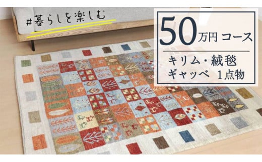 
【50万円コース】キリム・絨毯・ギャッベ　豊富なカタログから自由に選べる！【各 限定1点 】 キリム 絨毯 ギャッベ ラグ 手織り 最高級 天然 玄関 じゅうたん
