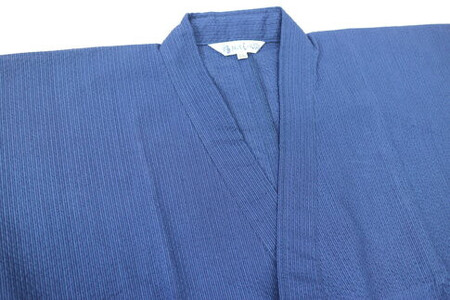 阿波しじら織 甚平（LL）【柄No.93】と巾着（大）セット