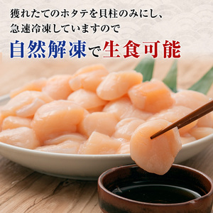 【枝幸ほたて】冷凍ほたて貝柱1kg 4Sサイズ 枝幸水産加工業協同組合【 冷凍 貝柱 刺身 大 魚介 海 帆立 北海道 オホーツク 枝幸 】