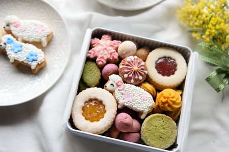 クッキー缶　ひつじ 【gss01】