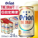 【ふるさと納税】定期便6回(月1回配送) オリオンビール オリオン ザ・ドラフト 350ml × 24缶 1ケース 24本 クラフトビール 沖縄 ビール BEER ドラフト 生ビール オリオン orion お酒 缶ビール 地ビール 箱買い まとめ買い アルコール 度数 5％ ギフト 誕生日 缶 送料無料