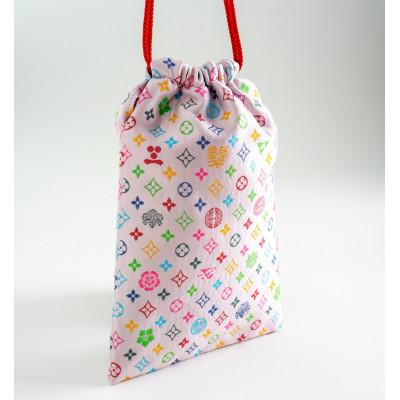 ふるさと納税 与謝野町 御朱印帳袋(御城印帳袋)　モノグラム柄(淡いピンクバージョン) |  | 03