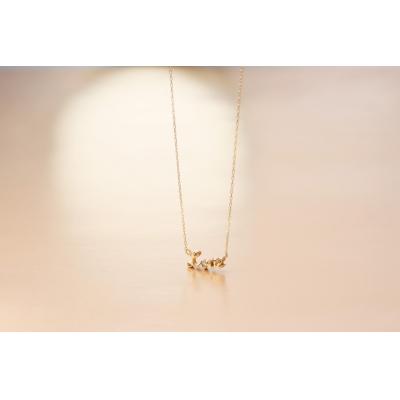 ふるさと納税 甲府市 18金 ダイヤモンドネックレス 0.008ct LOVEデザイン / K18-SN01006 |  | 01
