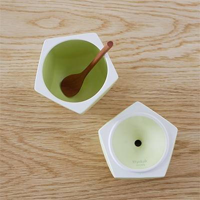 ふるさと納税 清須市 りんごの形のシュガーポット pomme 王林　【ttyokzk ceramic design】 |  | 01