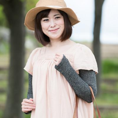 ふるさと納税 泉大津市 天然の美容繊維　UV対策　絹のさらさらアームカバー　ブラック　H-AM1900 |  | 01