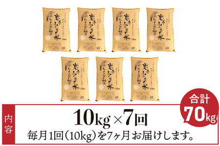 3人に1人がリピーター!☆全7回定期便☆ 岩手ふるさと米 10kg×7ヶ月 令和5年産 一等米ひとめぼれ 東北有数のお米の産地 岩手県奥州市産 [U0154]