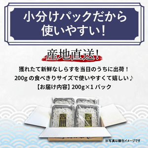 しらす 釜揚げ 200g お試し 5月~12月中旬発送 しらす