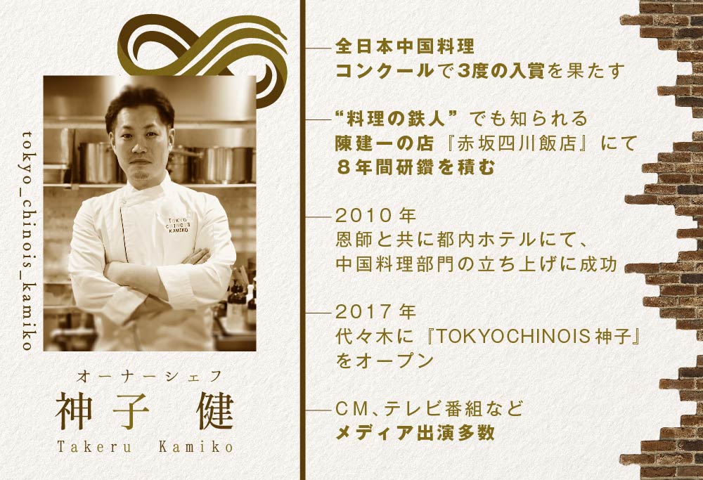 【ANA限定】【代々木　創作中国料理】トーキョーシノワ神子　新発想・新感覚の体験「別海町Bコース」お食事券1名様 CC0000049