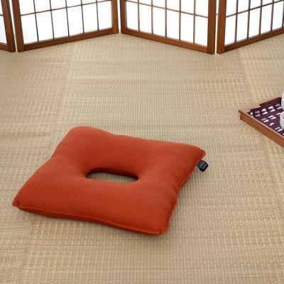 ふるさと納税 我孫子市 ふとん屋さんの円座クッション 茜 45×45cm |  | 01