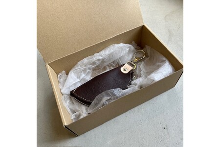 バナナキーケース（ヌメダークブラウン）