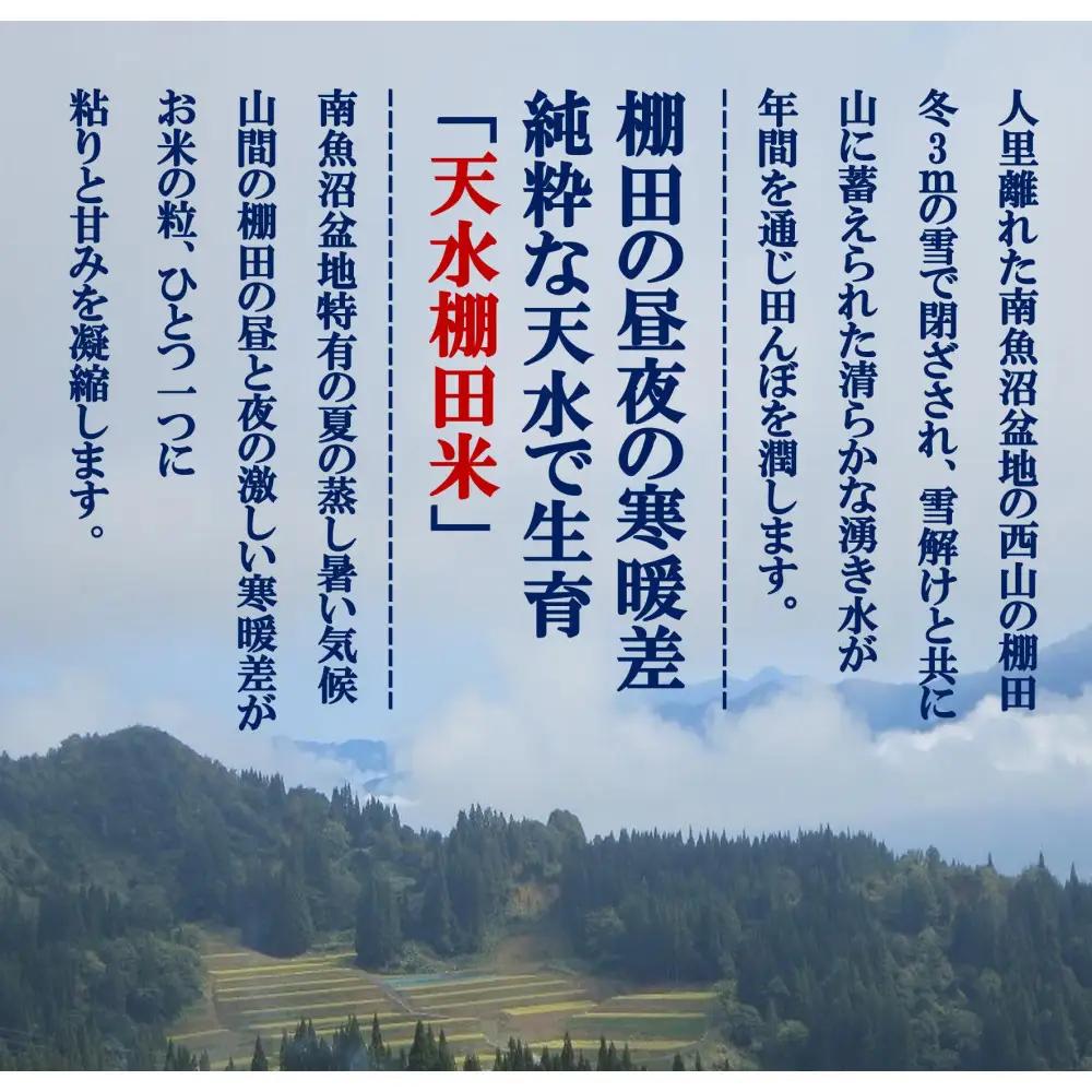 令和8年新米予約定期便【天水棚田米】特別栽培米雪蔵熟成塩沢産コシヒカリ精米5kg6回「とやの里山継承プロジェクト」｜コシヒカリ【2026年10月下旬より順次発送予定】
