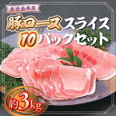 【ふるさと納税】鹿児島県産豚ローススライス(計約3kg・300g×10パック) 鹿児島 国産 九州産 黒豚 豚肉 お肉 ロース スライス しゃぶしゃぶ 野菜炒め 生姜焼き【大将食品】