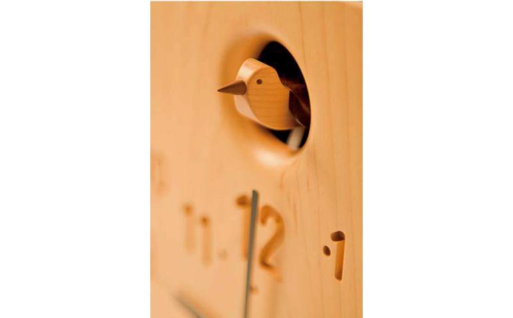 旭川家具　コサイン　カッコー時計  サクラ 【 旭川家具 北海道 旭川市 木製 家具 振り子時計 鳩時計 ふいご 時報 オンオフスイッチ 壁掛け時計 選べる樹種 インテリア時計 贈り物 プレゼント 記