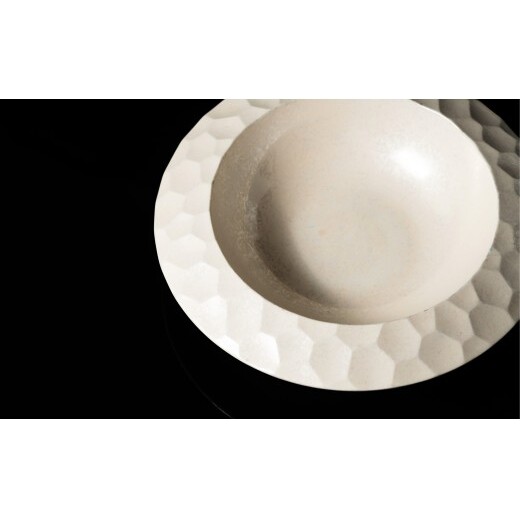 ＜NYが認めた逸品＞  有田焼 麟 Lin NY Soup Bowl Pearl 1枚 【金照堂】 パスタボウル スープボウル サラダボウル ボウル bj078_イメージ4