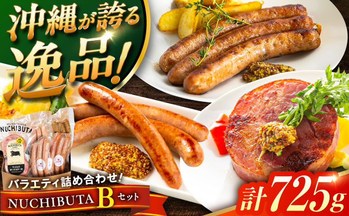 
            『NUCHIBUTA Bセット』 豚肉 ポークステーキ ソーセージ 詰め合わせ お取り寄せ 国産 ギフト 冷凍 沖縄市 / DELICATESSEN NUCHIBUTA [BCAR004]
          