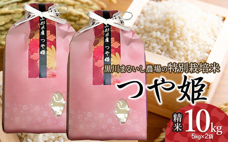 【令和7年産】【新米】 黒川まるいし農場の特別栽培米 つや姫 10kg(5kg×2袋) 山形県鶴岡市産　K-790