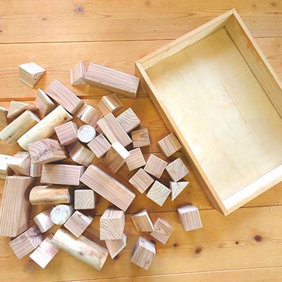 ふるさと納税 千早赤阪村 おおさか河内材積み木(スギ) |  | 03