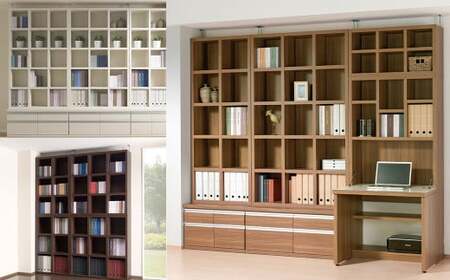 【キャナルオーク】シェルフ FBC 110T（W1096 D297 H1800m）本棚 収納棚 木目 完成品 棚【46-1【6】】