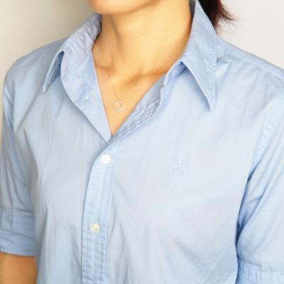 ふるさと納税 甲府市 K18　0.3ctダイヤモンド　サークルペンダントネックレス　FHH-019917 |  | 02