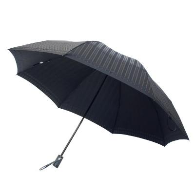 ふるさと納税 富士河口湖町 槙田商店【紳士雨傘】折りたたみ傘 Tie Stripe×Plain ブラック |  | 03