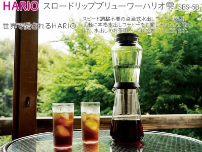 HARIO 点滴式水出しコーヒー器具「スロードリップブリューワーハリオ 雫」［SBS-5B］ | コールドブリュー アイスコーヒー ウォータードリッパー HARIO ハリオ _BE40