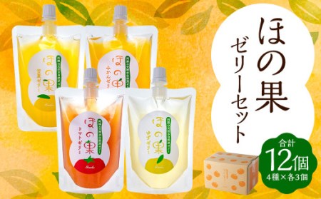 くまもとのほの果ゼリーセット 4種 各135ml×12個（トマト 柚子 甘夏 温州みかん）