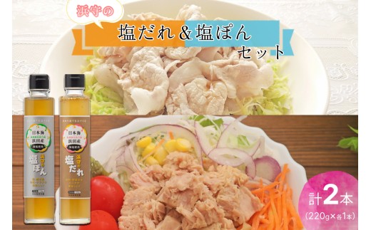 浜守の塩だれ＆浜守の塩ぽんセット 調味料 ドレッシング 塩だれ ポン酢 万能 セット 【210_0003】