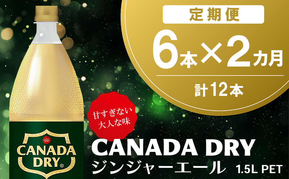 
            【2か月定期便】カナダドライ ジンジャーエール 1.5LPET (6本×2回)【ジンジャー 炭酸飲料 炭酸 1.5L 1.5リットル ペットボトル ペット シャンディガフ 刺激 気分爽快 イベント】K090491
          