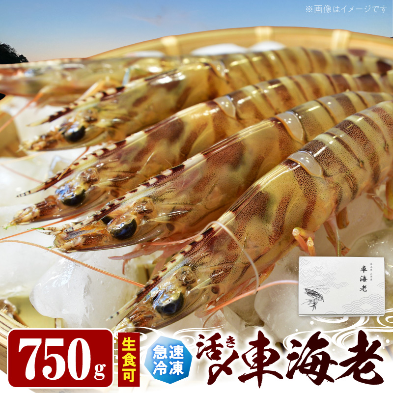 S187-003_生食可 活き〆急速冷凍車海老750g