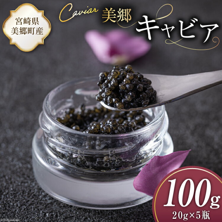 【ふるさと納税】美郷 キャビア チョウザメ 100g [宮崎キャビア 宮崎県 美郷町 31az0017] きんかん キンカン 金柑 フレーバー 冷凍 宮崎県産