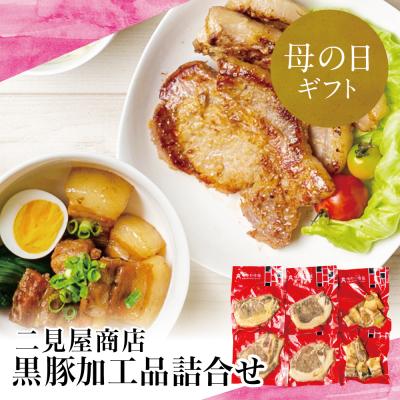 ふるさと納税 南さつま市 【母の日ギフト】【鹿児島県産】黒豚のお惣菜詰め合わせ(2種)ロース味噌漬け&amp;バラ角煮
