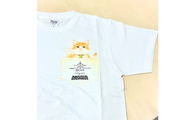 猫城主　さんじゅーろ―Tシャツ（ホワイト）S