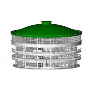 【全国にわずか5つ!】登録有形文化財「朝日小学校円形校舎」3Dプリント模型【1714448】