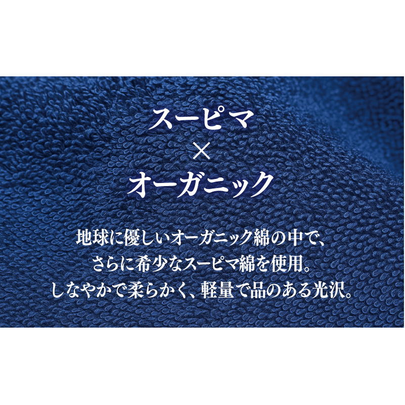 高級泉州タオル ラガマフィン フェイスタオル ネイビー 1枚【国産 日用品 上質 タオル 国内製造】 099H2464_イメージ4