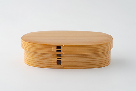 290P6002 【大館曲げわっぱ】小判弁当スリム 【配送日指定不可】