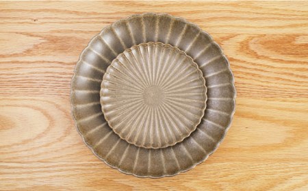 【波佐見焼】花しのぎ 大皿 小皿 （栗） 4点セット 食器 皿 【団陶器】 [PB96] 波佐見焼