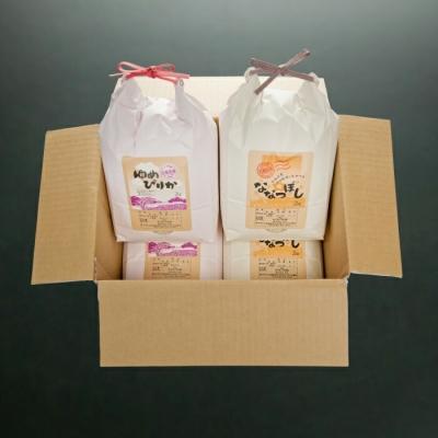 ふるさと納税 根室市 ＜12/17まで年内配送＞北海道米ゆめぴりか&ななつぼし各2kg×2袋 F-65017 |  | 01