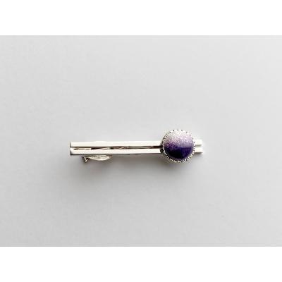 ふるさと納税 津島市 藤色の七宝焼ネクタイピン(丸) |  | 01