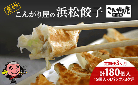餃子 定期便3回 こんがり屋の浜松餃子60個入り 餃子
