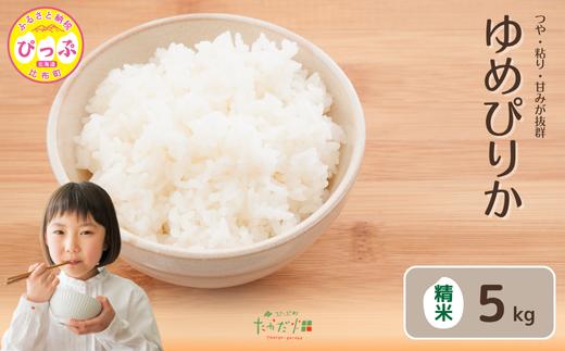 令和7年産 新米 ゆめぴりか 精米 5kg【たかだ畑】 米 お米 北海道米 特Aランク 国産 白米 コメ 2025年産 北海道 比布町 ぴっぷ 1018-006
