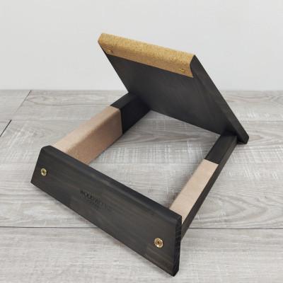 ふるさと納税 横手市 WOOD WORKS ギタースタンド 1本掛け エレキギターオフセットボディ用/ブラックウッド |  | 02
