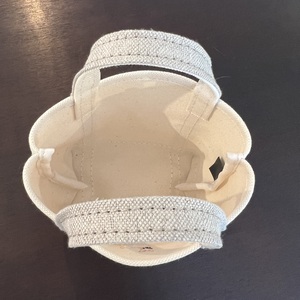 《Milih×NARA》キャンバス×麻のマイクロミニトート　バンビ刺繍　15-072