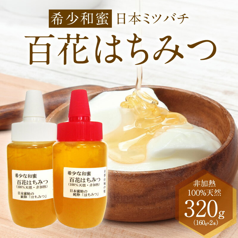 【ふるさと納税】《レビューキャンペーン》＜京都府産＞希少和蜜 日本ミツバチの純粋『百花はちみつ（和蜜）』160g×2個 蜜 国産 希少 天然 朝食 朝ごはん 調味料