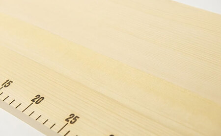 まな板 木製 青森ヒバ 430mm スケール付き まな板