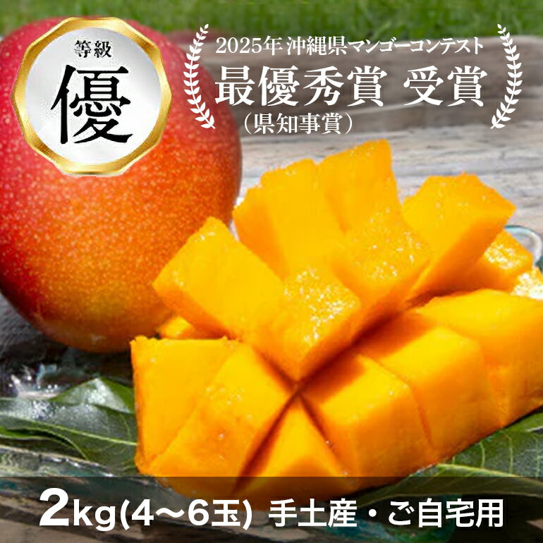 【ふるさと納税】【 先行予約 2026年 発送 】コーラルファーム アップルマンゴー 2kg (4〜6玉) 優品 沖縄県産 マンゴー アーウィンマンゴー 2キロ 国産 完熟マンゴー 果物 くだもの フルーツ 完熟 夏 沖縄 お取り寄せ ギフト 産地直送 農家直送 糸満市 送料無料