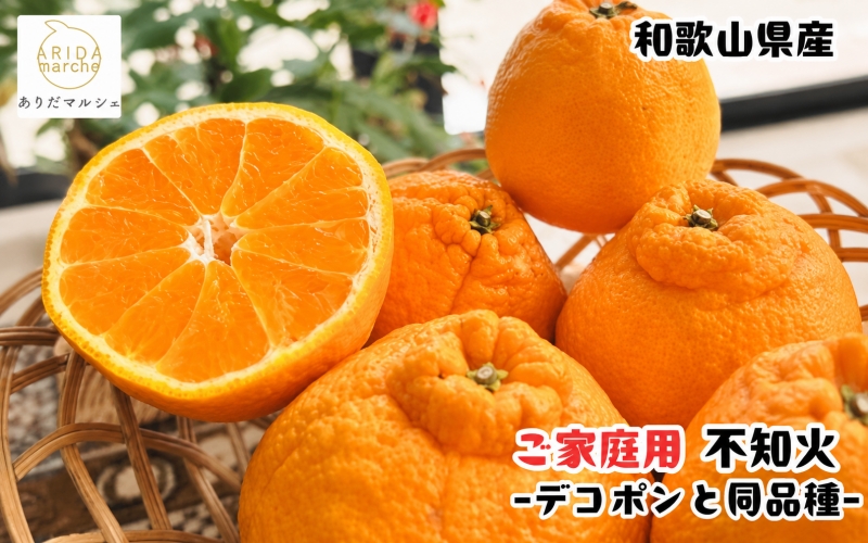有田育ちの濃厚 不知火 ( デコポン と同品種)( 訳あり 家庭用 )  1kg+200g(傷み補償分) ※2027年1月下旬～3月下旬に順次発送【ard208B】