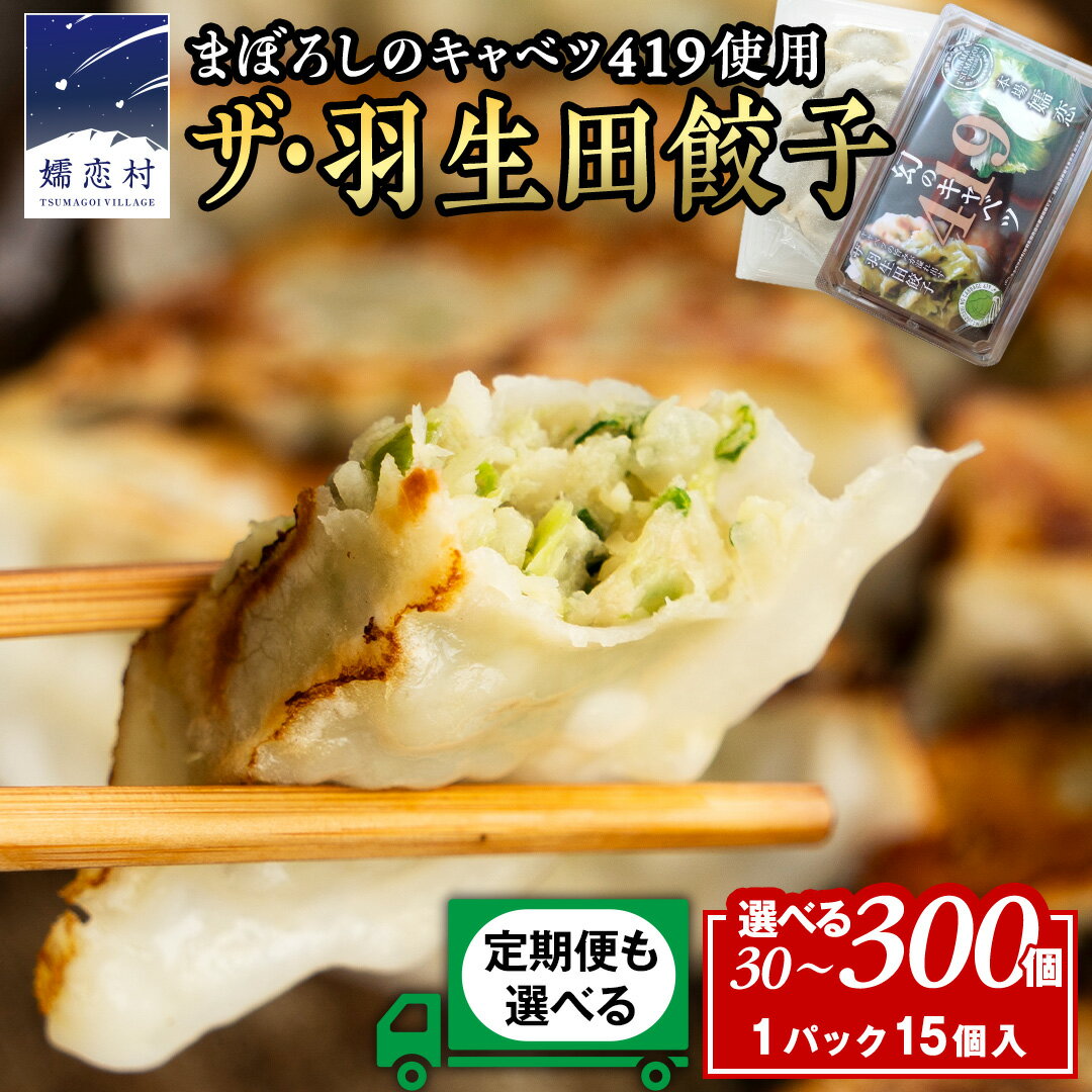 【ふるさと納税】 まぼろしのキャベツ419 使用 ザ・羽生田餃子 15個 × 定期便も選べる ( 合計 30個 から 300個 ) ぎょうざ 豚肉 ギョウザ 小分け キャベツ 419 特産品 人気 冷凍 中華 中華惣菜 惣菜 大容量 定期便