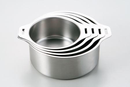 EM-029 燕三 IH対応ハンドル着脱式鍋18cm・20cmセット
