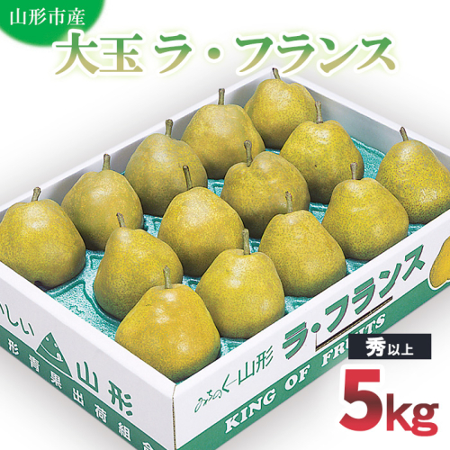 山形市産 大玉ラ・フランス 秀 以上 5kg (12・14・16玉) FZ20-501