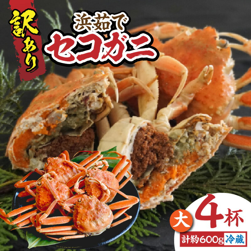 【ふるさと納税】☆高評価レビュー☆【先行予約】訳あり カニ ボイル セコガニ 浜茹で 4杯 送料無料 蟹 海鮮 かに 松葉がに 脚 不揃い 蟹爪 かにすき カニ鍋 かに鍋 ギフト かにみそ ゆで蟹 セイコガニ 香箱ガニ せこがに 姿 規格外（欠足 傷 汚れなど）11月中旬以降発送予定